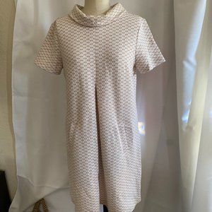 Tyler Boe Kristen Cowl Neck Houndstooth Dress, size small